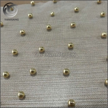 可批发可定制的高端钉珠网布面料